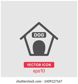 Dog house vector icon illustration. Premium quality.