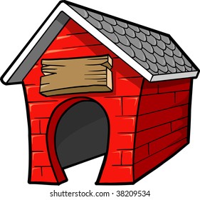 Dog House Vector Illustration