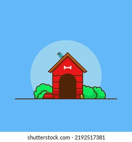 dog house vector illustration design