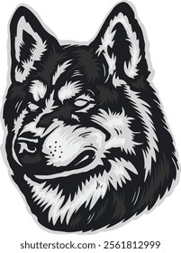 Dog  Husky Animal Illustration Art