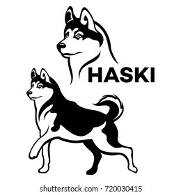 dog Husky logo