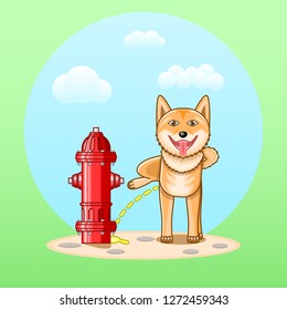 Dog With Hydrant