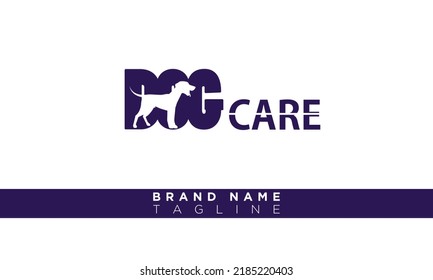 DOG icon Alphabet letters Initials monogram logo 