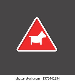 dog icon. animal sign