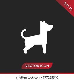 Dog icon. Animal sign vector illustration.