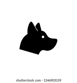 Dog icon. Animal symbol. Pet pictogram, flat vector sign isolated on white background. Simple vector illustration for graphic and web design.