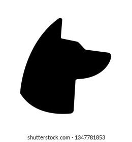 Dog icon. Animal symbol. Pet pictogram, flat vector sign isolated on white background.