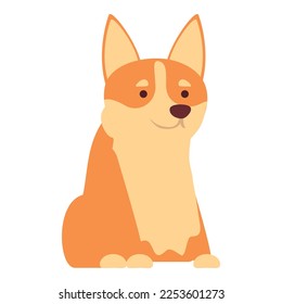 Dog icon cartoon vector. Corgi pet. Canine animal