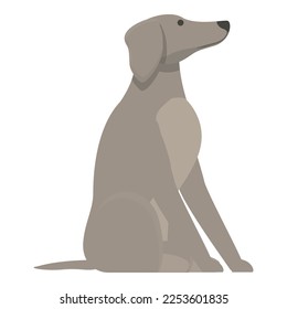 Hundesymbol Cartoon Vektor. Windhund-Tier. Haustier