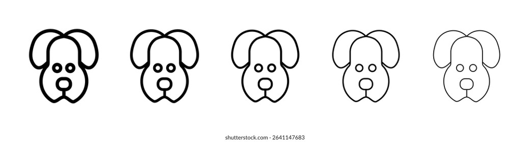 Dog icon concept. graphic design, logo, Web, UI.