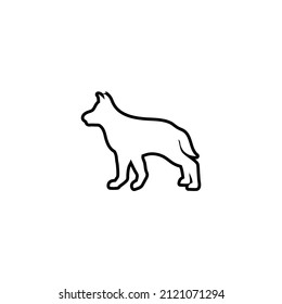 Dog icon design template vector isolated