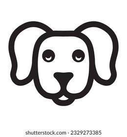 Icono de perro ilustración vectorial