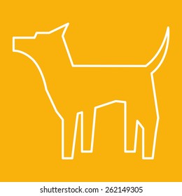 dog icon design, vector illustration eps10 graphic 