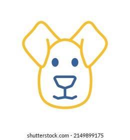 Dog icon. Farm animal vector illustration. Agriculture sign. Graph symbol for your web site design, logo, app, UI. EPS10.