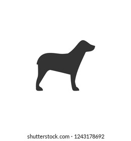 Dog. Icon Flat