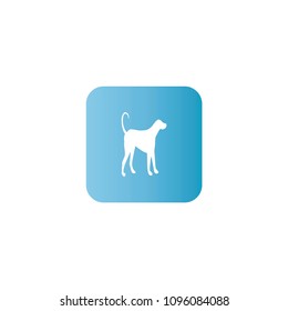 Dog icon. flat design