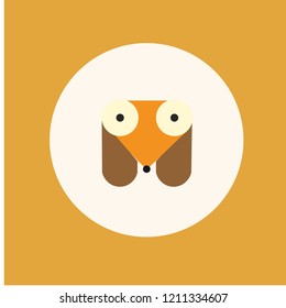 Dog icon flat style