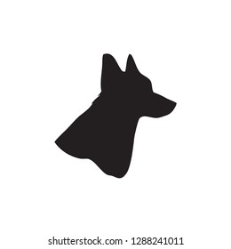 Dog Icon In Flat Style Vector Icon For Apps, UI, Websites. Animal Black Icon Vector Illustration.
