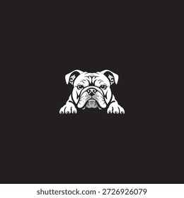 Icono de perro de diseño de Vector plano.