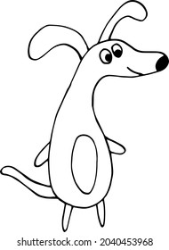 dog icon. hand drawn doodle. vector, scandinavian, nordic, minimalism, monochrome. pet, animal, cute, funny.