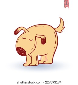  dog icon -  illustration.