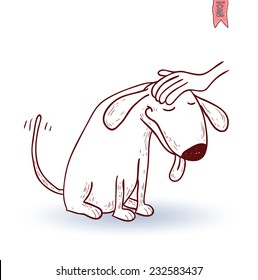  dog icon -  illustration.