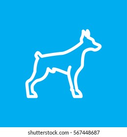 dog icon illustration isolated vector sign symbol