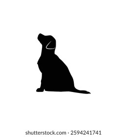 Dog icon illustration, Dog Silhouette