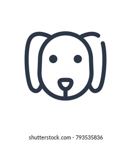 Dog icon. Isolated hound and dog icon line style. Premium quality vector symbol drawing concept for your logo web mobile app UI design.