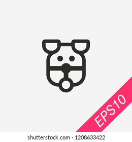 Dog icon isolated on background. Pet symbol modern, simple, vector, icon for website design, mobile app, ui. Vector Illustration