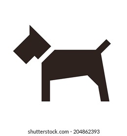 Dog icon isolated on white background