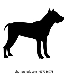 Dog icon isolated on white background. Vector art.