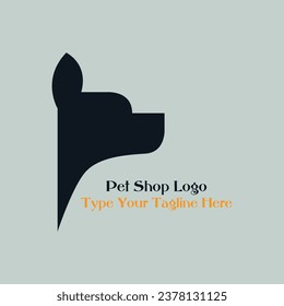 Dog icon logo design making by illustrator, a dog logo vector file 