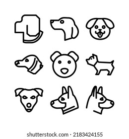 dog icon or logo isolated sign symbol vector illustration - Collection of high quality black style vector icons
