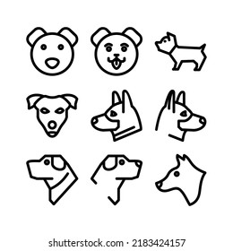 dog icon or logo isolated sign symbol vector illustration - Collection of high quality black style vector icons
