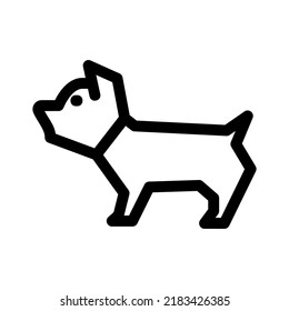 dog icon or logo isolated sign symbol vector illustration - high quality black style vector icons
