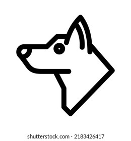 dog icon or logo isolated sign symbol vector illustration - high quality black style vector icons
