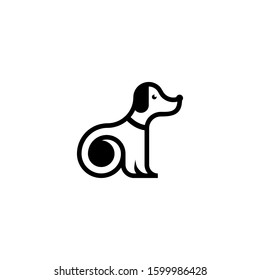 dog icon logo vector