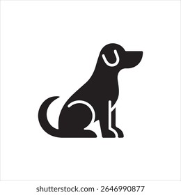 Dog Icon Minimalist Design Vector Illustration for Pet Lovers