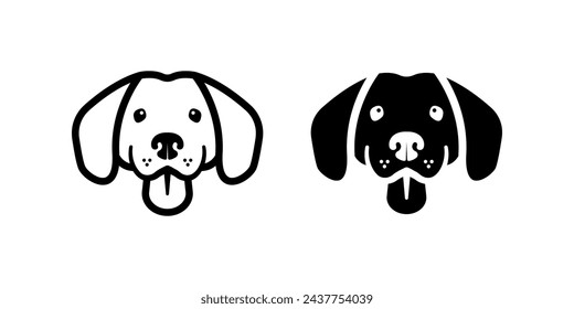 Dog icon. for mobile concept and web design. vector illustration