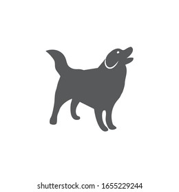 Dog icon on white background