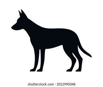dog icon on white background