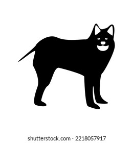 dog icon on white background