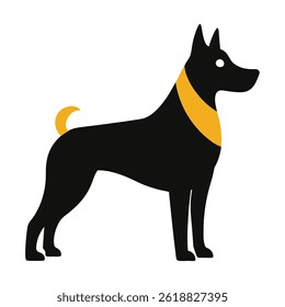 Dog icon on white background