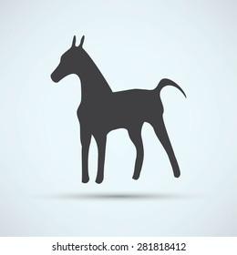 dog icon on a white background