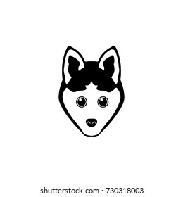 dog icon on white background