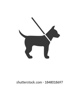 Dog icon on white. Vector