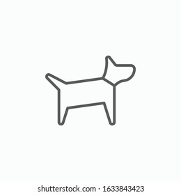 dog icon, puppy vector, animal illustration