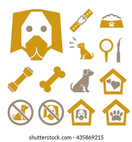 dog icon set