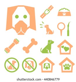 dog icon set